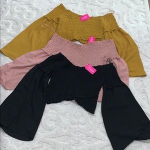 3 Long Sleeve Crop Top